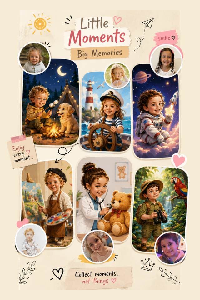 A personalized Story Wood book